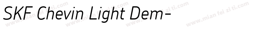 SKF Chevin Light Dem字体转换